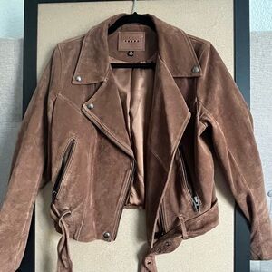 BLANKNYC Suede Moto Jacket Brown Jacket